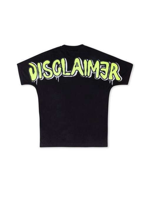 t-shirt DISCLAIMER | 23EDS53403NERO/GIALLO FLUO